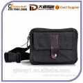 Chinese Men Small Canvas Crossbody bag Pocket Purse